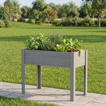 Raised Outdoor Garden Bed and Planter Box