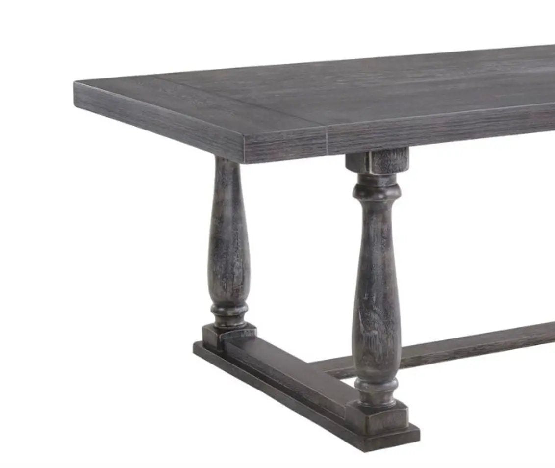 Bernard Weathered Dining Table with Trestle Base