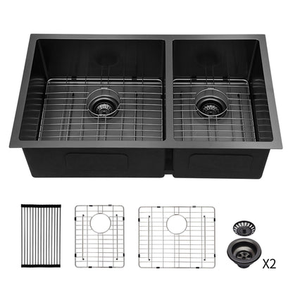 Modern Double Bowl Undermount Sink And Steel