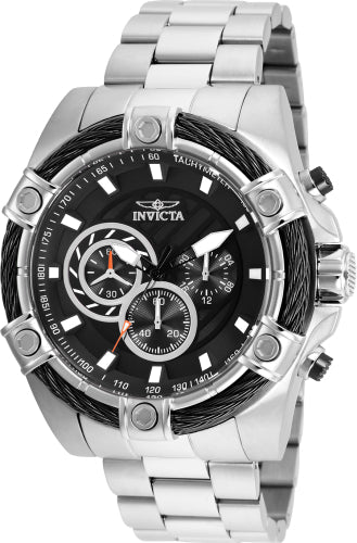 Invicta Bolt men's watch stainless steel bracelet black dial chronograph on Tampa Home & Garden Store
