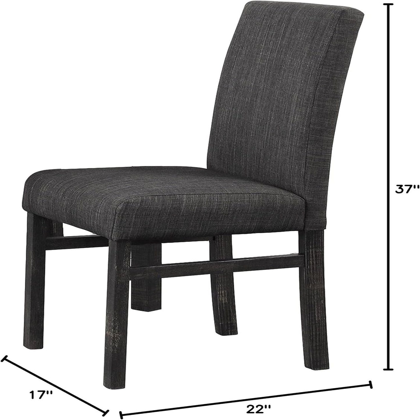 Transitional Upholstered Dining Chair For Kitchen