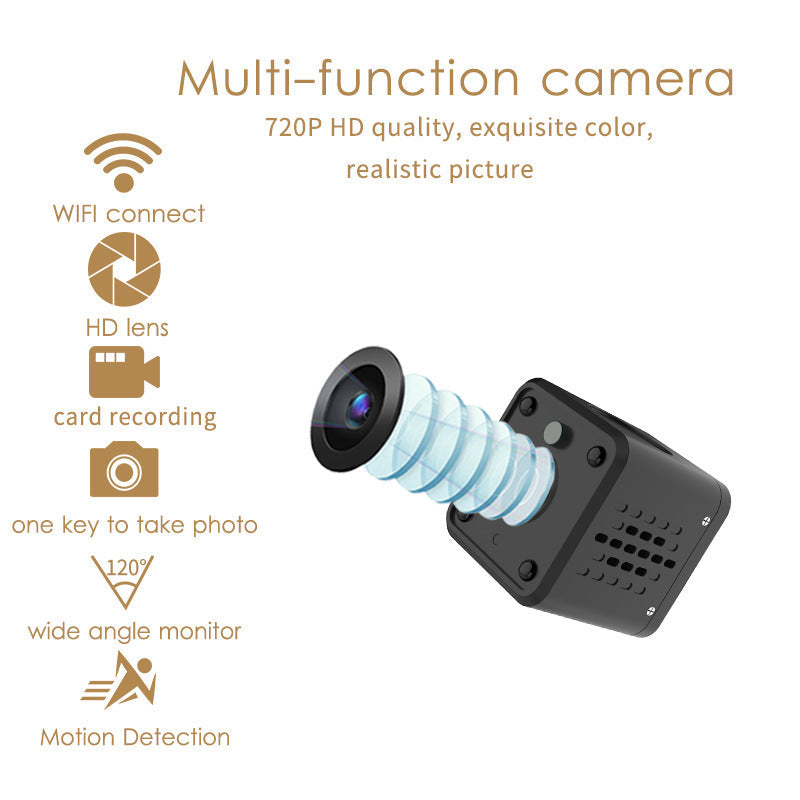 Smart camera compact black action digital camera with 720P HD and wide 120° lens on Tampa Home & Garden Store