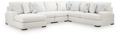 Misty-Lakes Sectional sofa in light beige fabric with left chaise by Unique Piece Furniture on Tampa Home & Garden Store