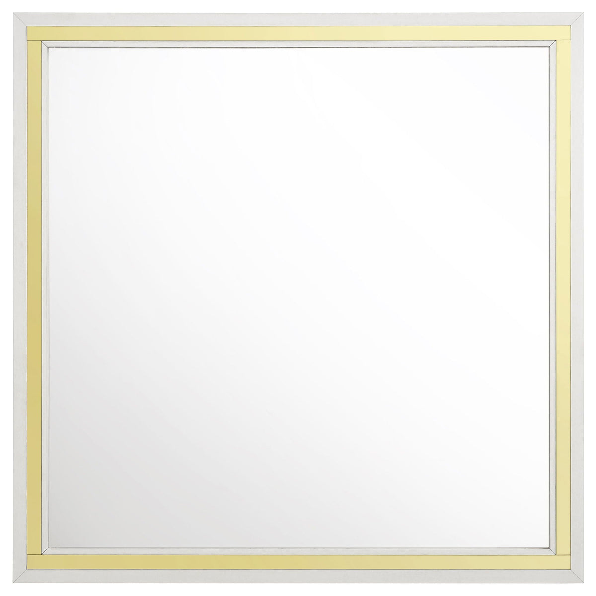 Malcolm Bedroom Mirror Frame silver and gold trim HouseOfZazla 5pc sets on Tampa Home & Garden Store