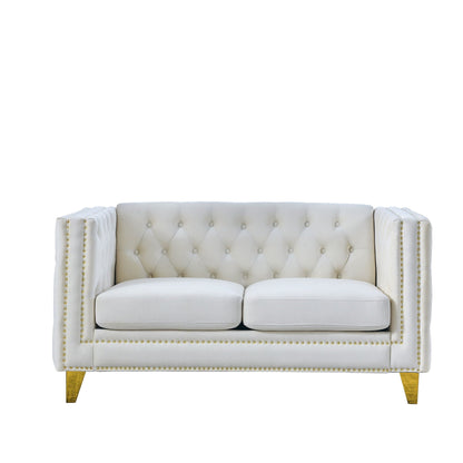 Upholstered Chesterfield Sofa for Living Room