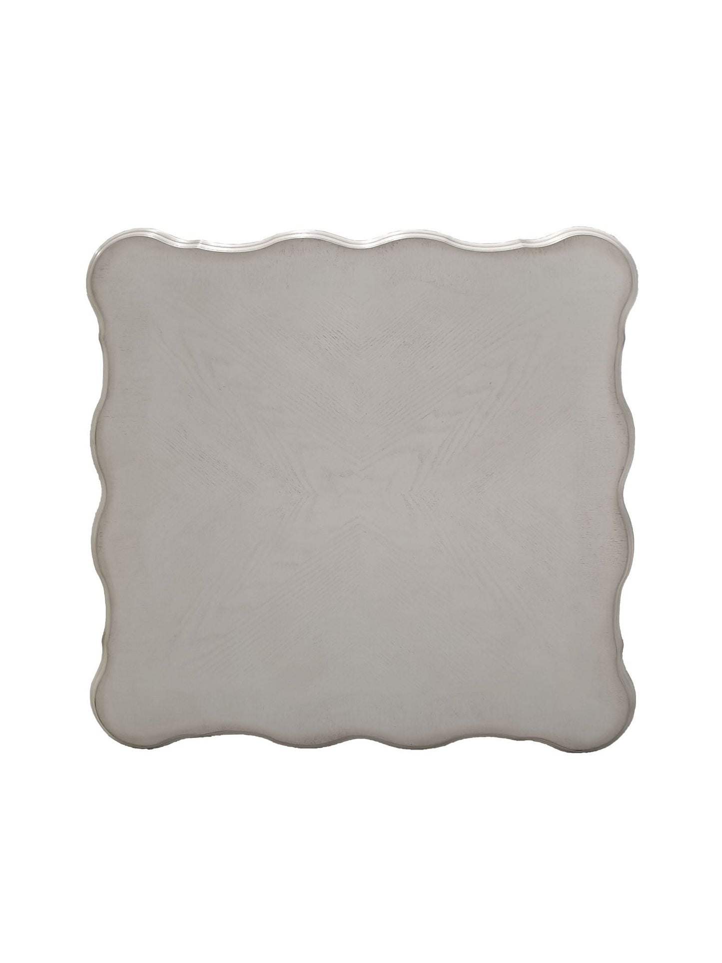 Dresden End Table Bone White, bone-white finish with scalloped silhouette, HouseOfZazla on Tampa Home & Garden Store