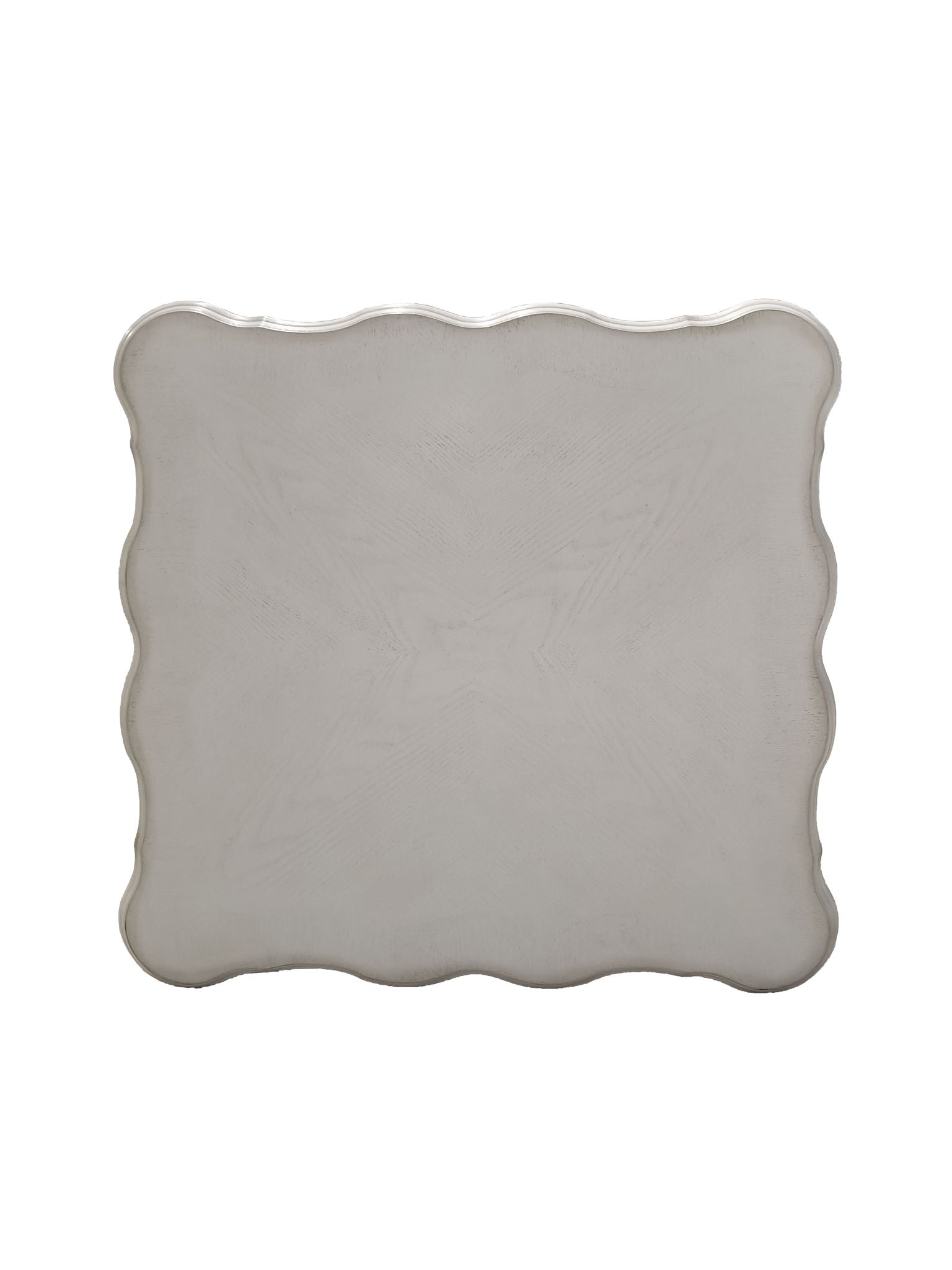 Dresden End Table Bone White, bone-white finish with scalloped silhouette, HouseOfZazla on Tampa Home & Garden Store