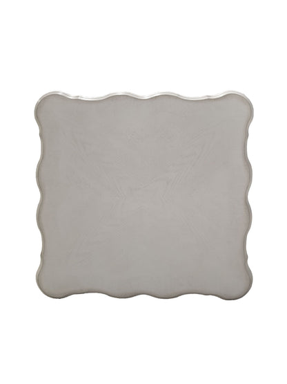 Dresden End Table Bone White, bone-white finish with scalloped silhouette, HouseOfZazla on Tampa Home & Garden Store