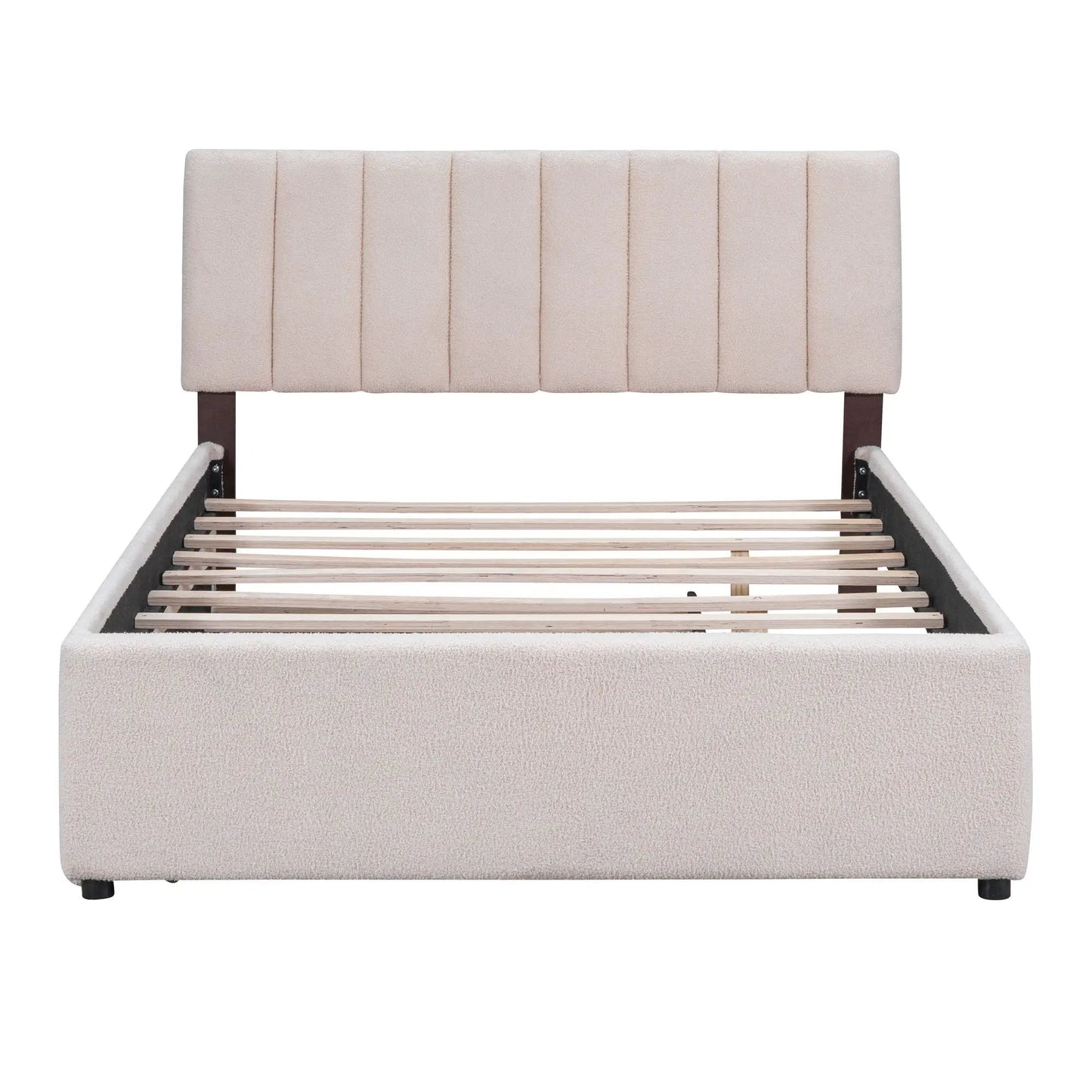 Upholstered Platform Bed With Trundle System
