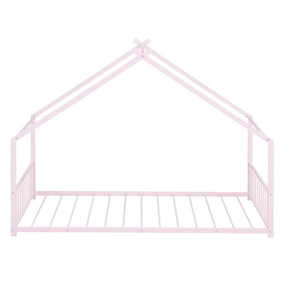Metal House Bed canopy pale pink metal cross braces Unique Piece Furniture Canopy Bed on Tampa Home & Garden Store