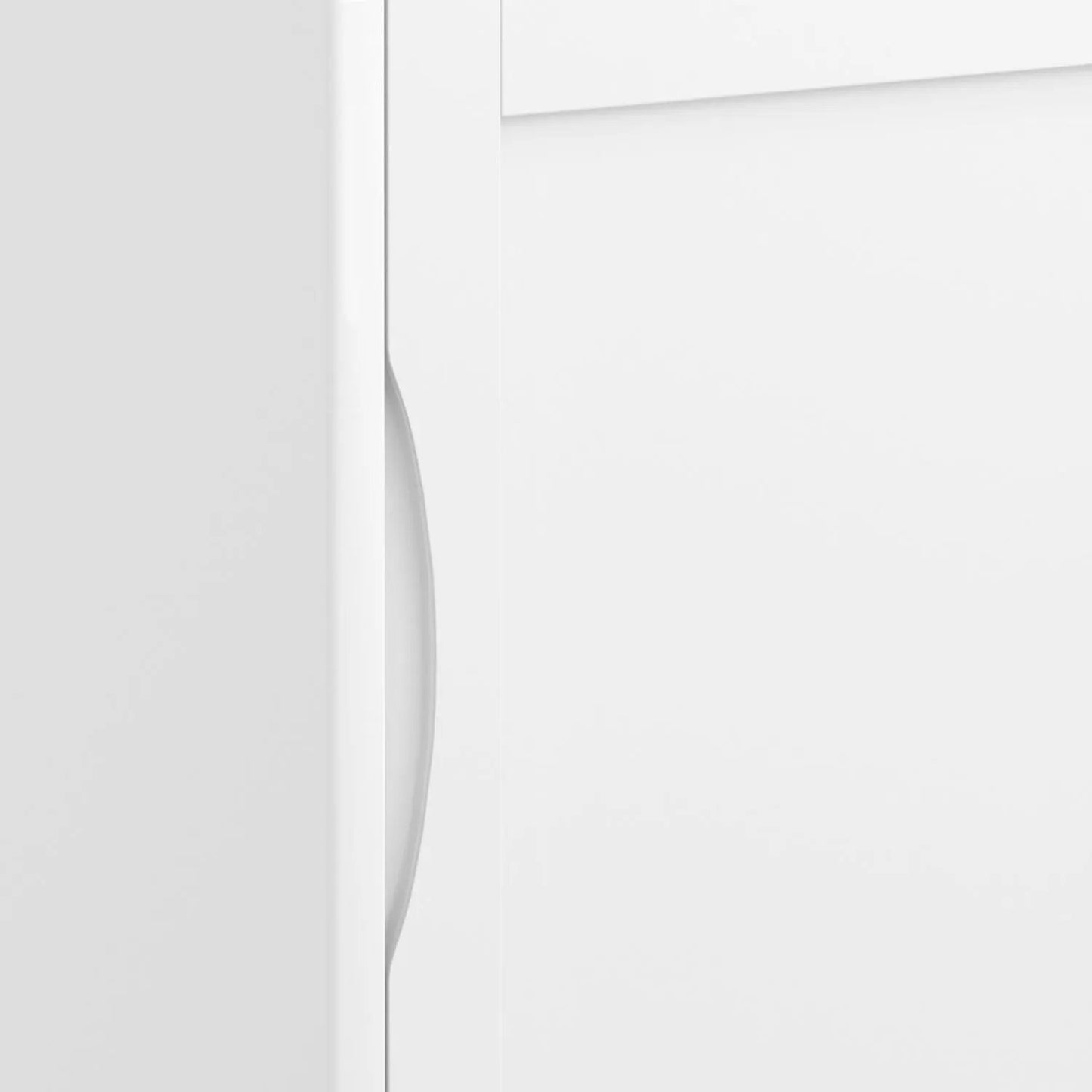 Harper Solid Rubberwood Storage Cabinet Modern