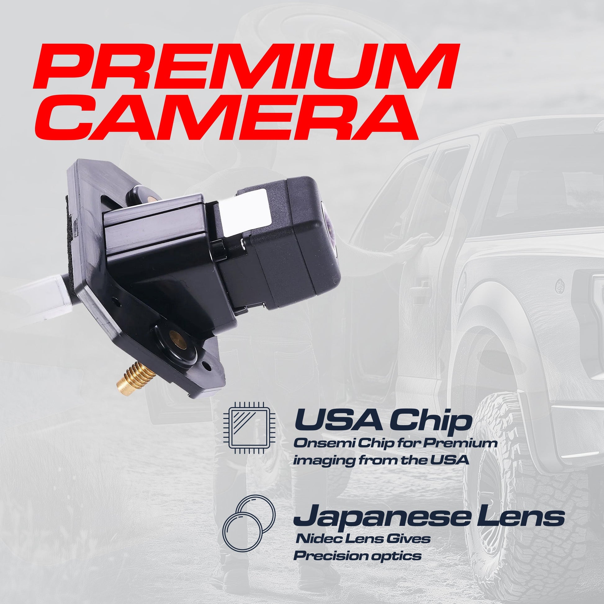 Nissan NV200 OEM Backup Camera by Master Tailgaters, OE part 28442-JX01A, black housing on Tampa Home & Garden Store