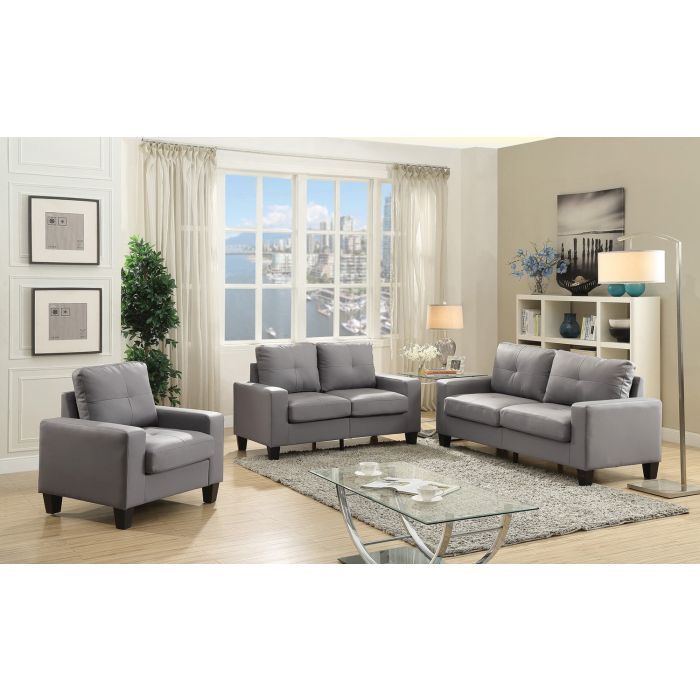 Modern Gray Sofa for Apartments and Dorms