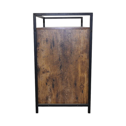 Rustic Cat House pet bed with distressed wood panel and black metal frame HouseOfZazla on Tampa Home & Garden Store