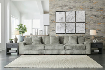 Lindyn Sectional Sofa with Cord Upholstery