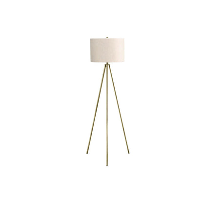 Contemporary Floor Lamp and Tripod Drum Shade