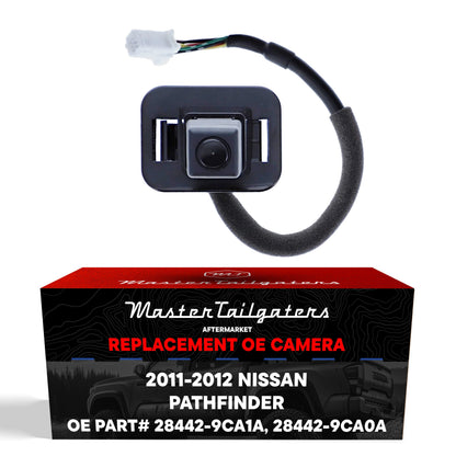 Master Tailgaters OEM backup camera for Nissan Pathfinder (2011-2012) with wiring harness on Tampa Home & Garden Store