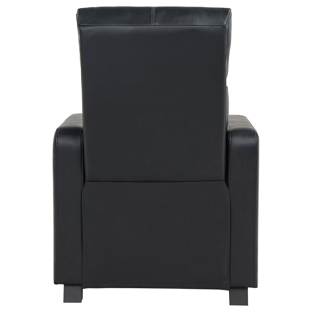 Push Back Recliner - Black leather, HouseOfZazla reclining chair on Tampa Home & Garden Store