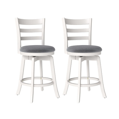 25"/30.5" Swivel Barstools Set of 2 360¬∞ Rotating Bar/Counter Height Chairs with Upholstered Seat