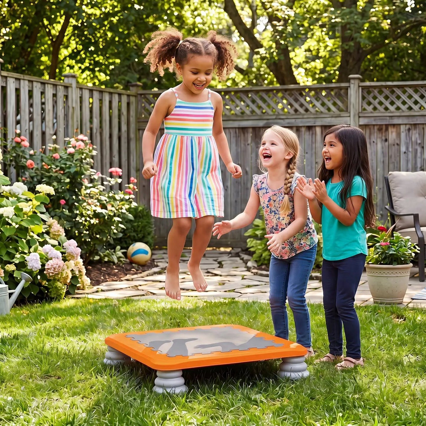 Kids Mini Trampoline 25 Inch With Non Slip Feet