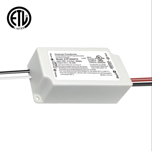 TSDCS60 – 12V 60W Transformer for LED Strip, Module and Tape Lights Residential Commercial