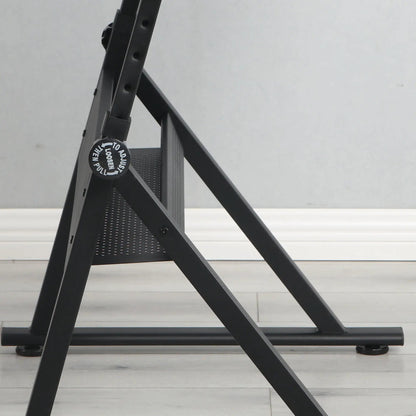 Adjustable Glass Drafting Table with Chair
