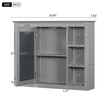 Wall Mounted Medicine Cabinet with Mirror