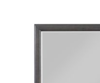 Louis Philippe Bedroom Mirror from HouseOfZazla with a dark gray frame and inner border on Tampa Home & Garden Store