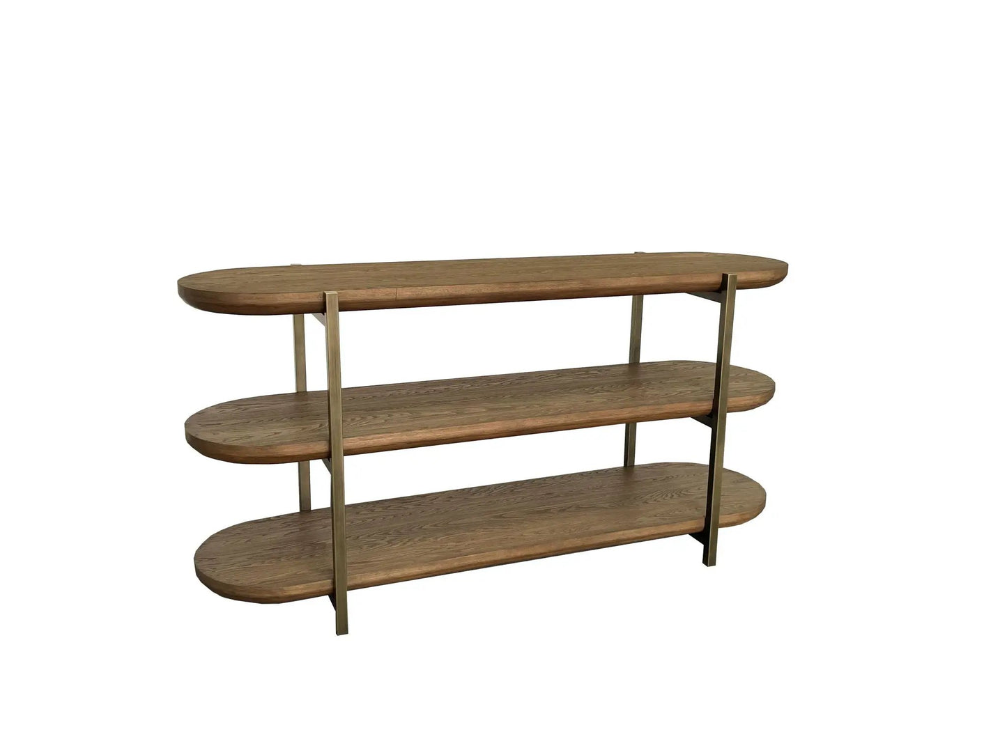 Console Table With Elm Veneers Latte Finish
