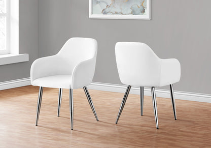 Modern Upholstered Dining Side Chair Set of Two