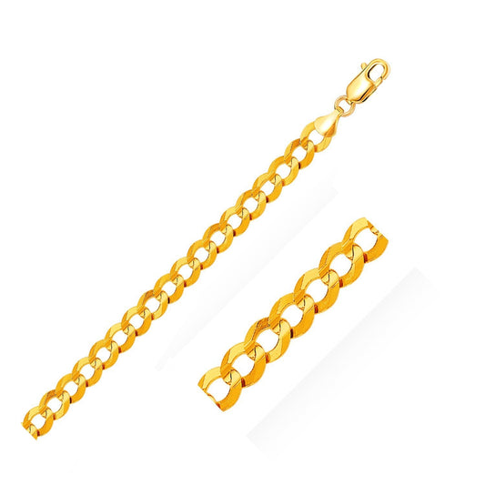 8.2mm 10k yellow gold curb chain necklaces two pieces by Bids.com on Tampa Home & Garden Store