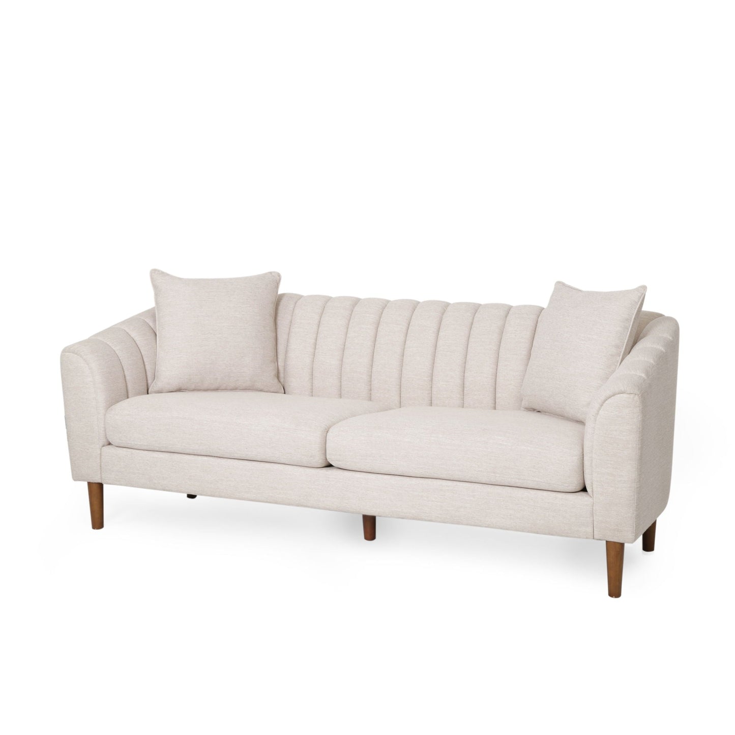Contemporary Three Seater Sofa with Button Stitch