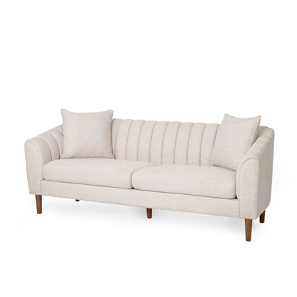 Contemporary Three Seater Sofa with Button Stitch