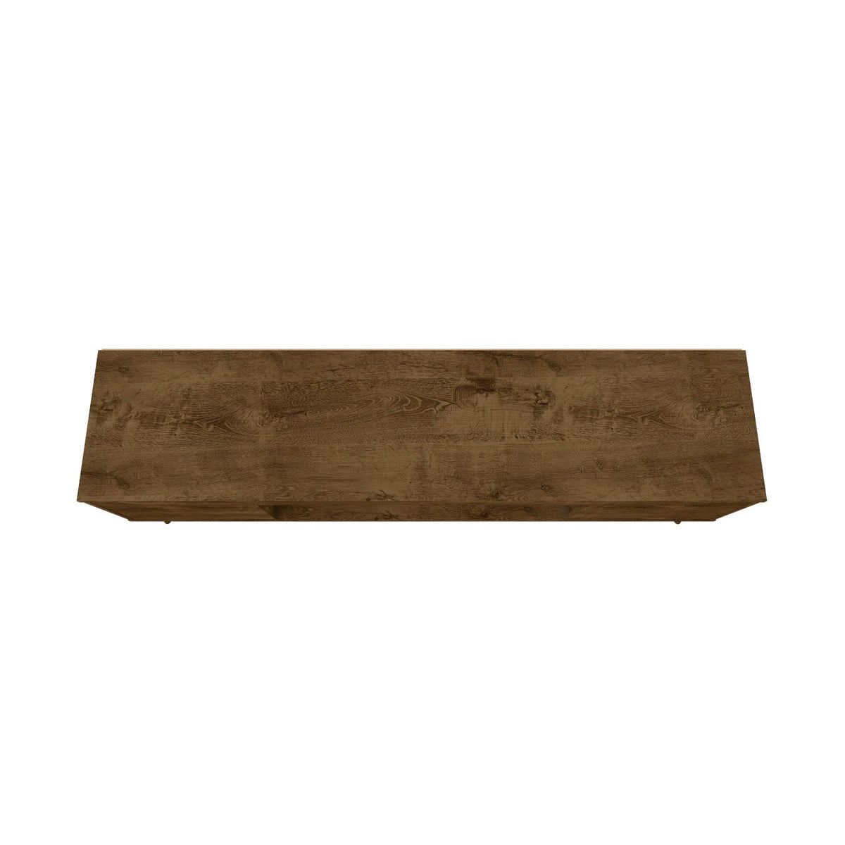 Bradley Modern TV Stand top panel in brown wood finish with visible grain by HouseOfZazla on Tampa Home & Garden Store