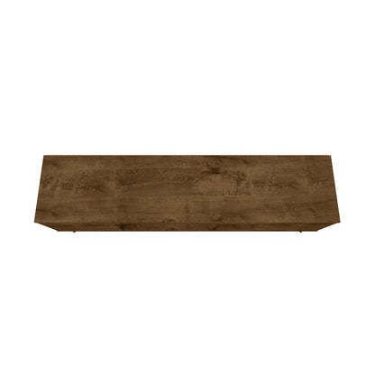 Bradley Modern TV Stand top panel in brown wood finish with visible grain by HouseOfZazla on Tampa Home & Garden Store