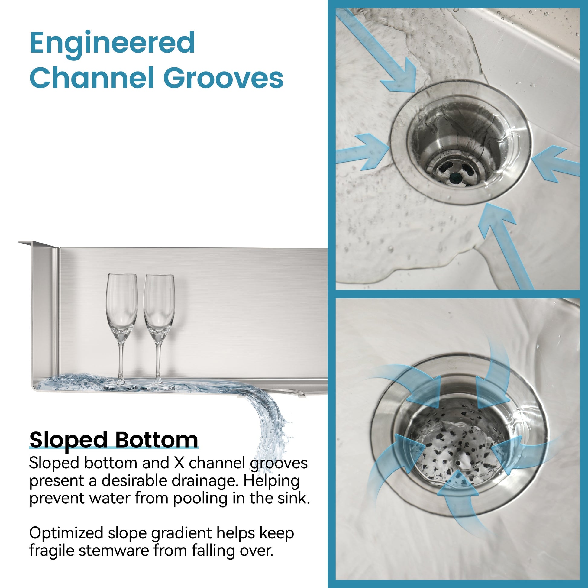 Stainless steel undermount kitchen sink 27x19 in single bowl brushed nickel by HouseOfZazla on Tampa Home & Garden Store
