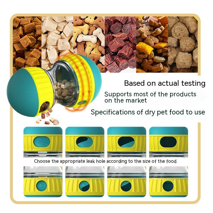Food dispensing dog toy by Sell My Stuff tumbler with leak holes for slow feeding puzzle on Tampa Home & Garden Store