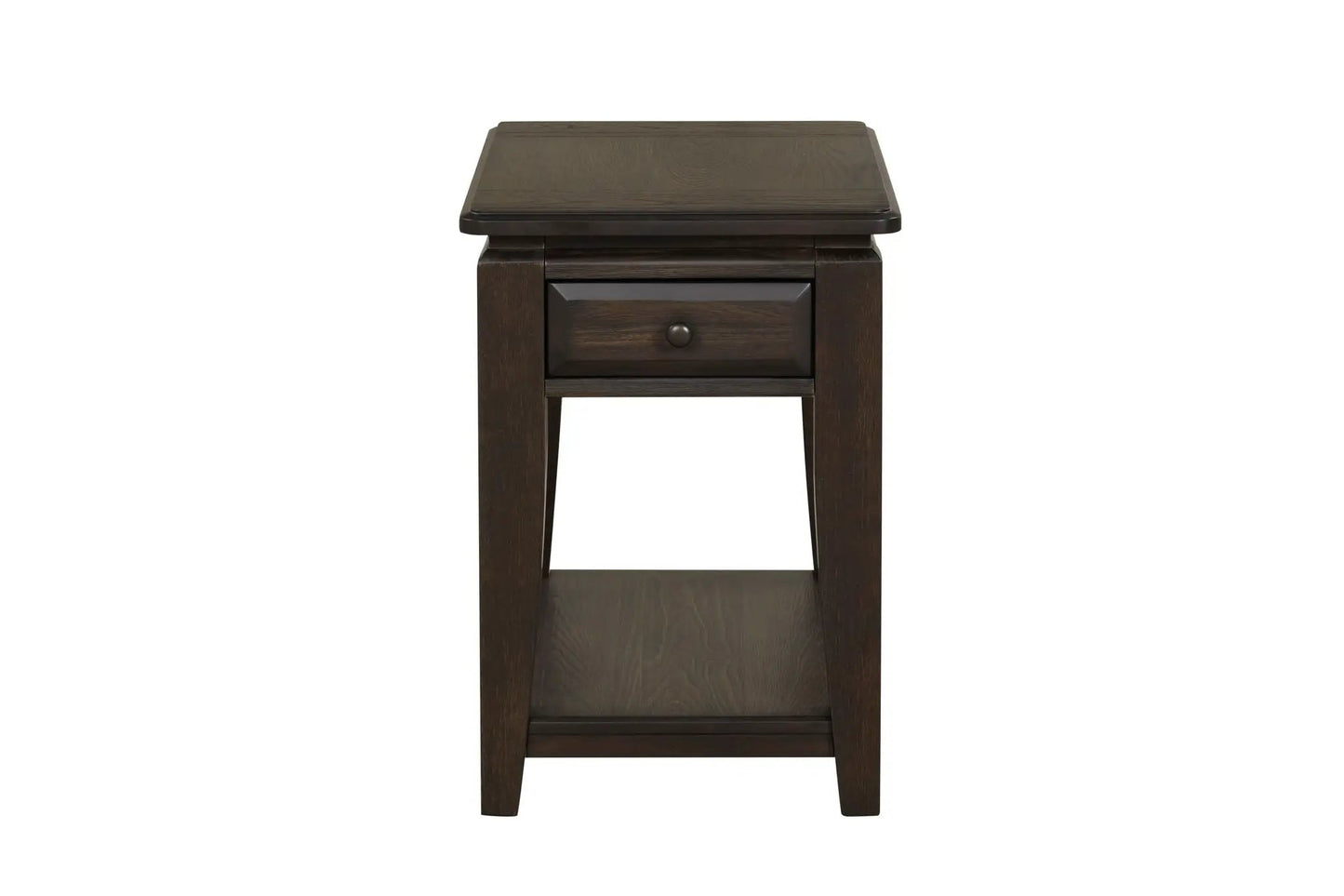 Mahogany Traditional Table With Storage Drawer