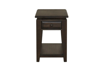 Mahogany Traditional Table With Storage Drawer