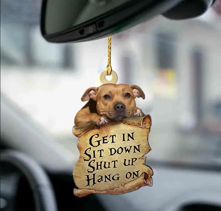 Car Pendant Sleeping Dog Angel Decor Hanging