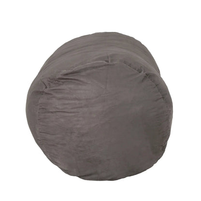 Michael Modern Cylindrical Suede Bean Bag Chair