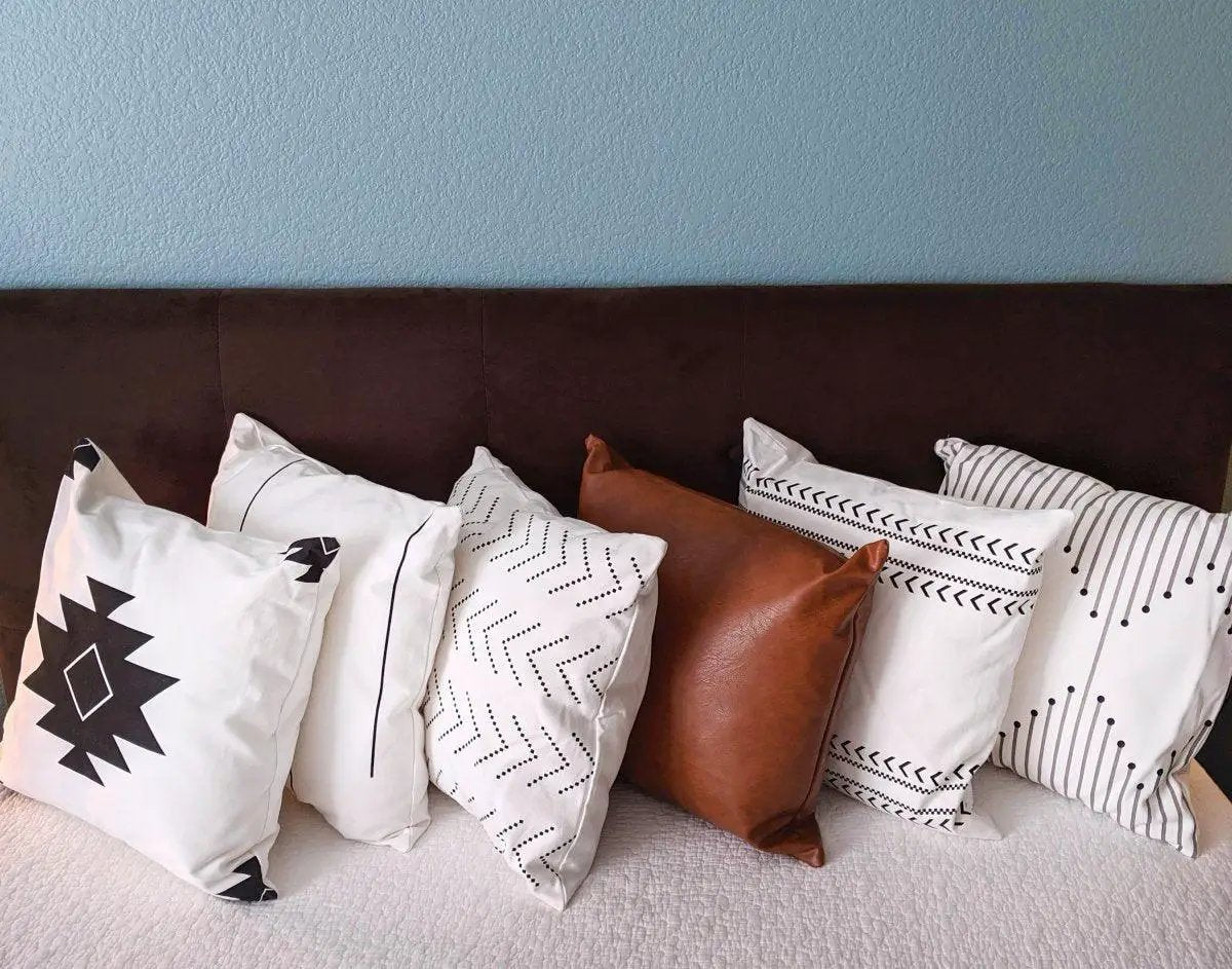 Amber and Farmhouse Pillow Set 18x18 Inches
