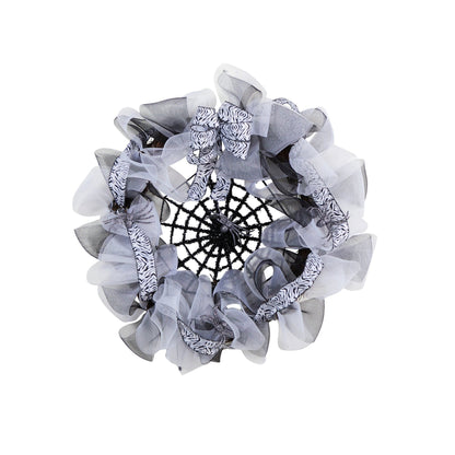 26” Halloween Spider Web Mesh Wreath - Tampa Home & Garden Store