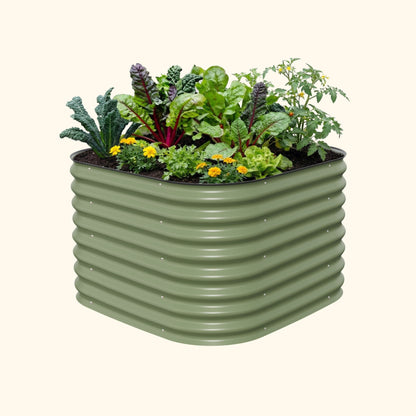 26" Tall 4 In 1 Small Modular Metal Raised Garden Bed Kit - Tampa Home & Garden Store