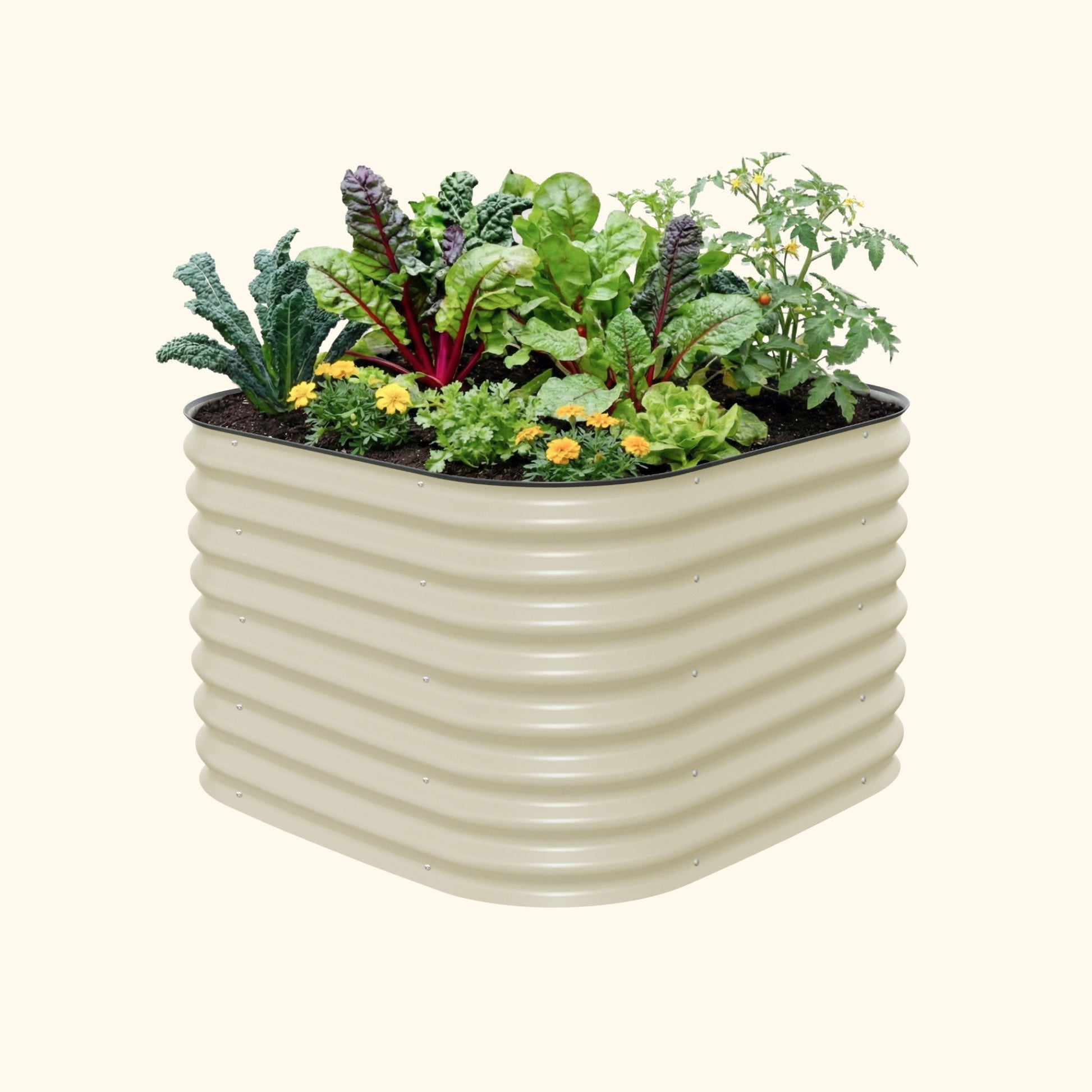 26" Tall 4 In 1 Small Modular Metal Raised Garden Bed Kit - Tampa Home & Garden Store