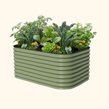 26" Tall 6 In 1 Medium Modular Metal Raised Garden Bed Kit - Tampa Home & Garden Store