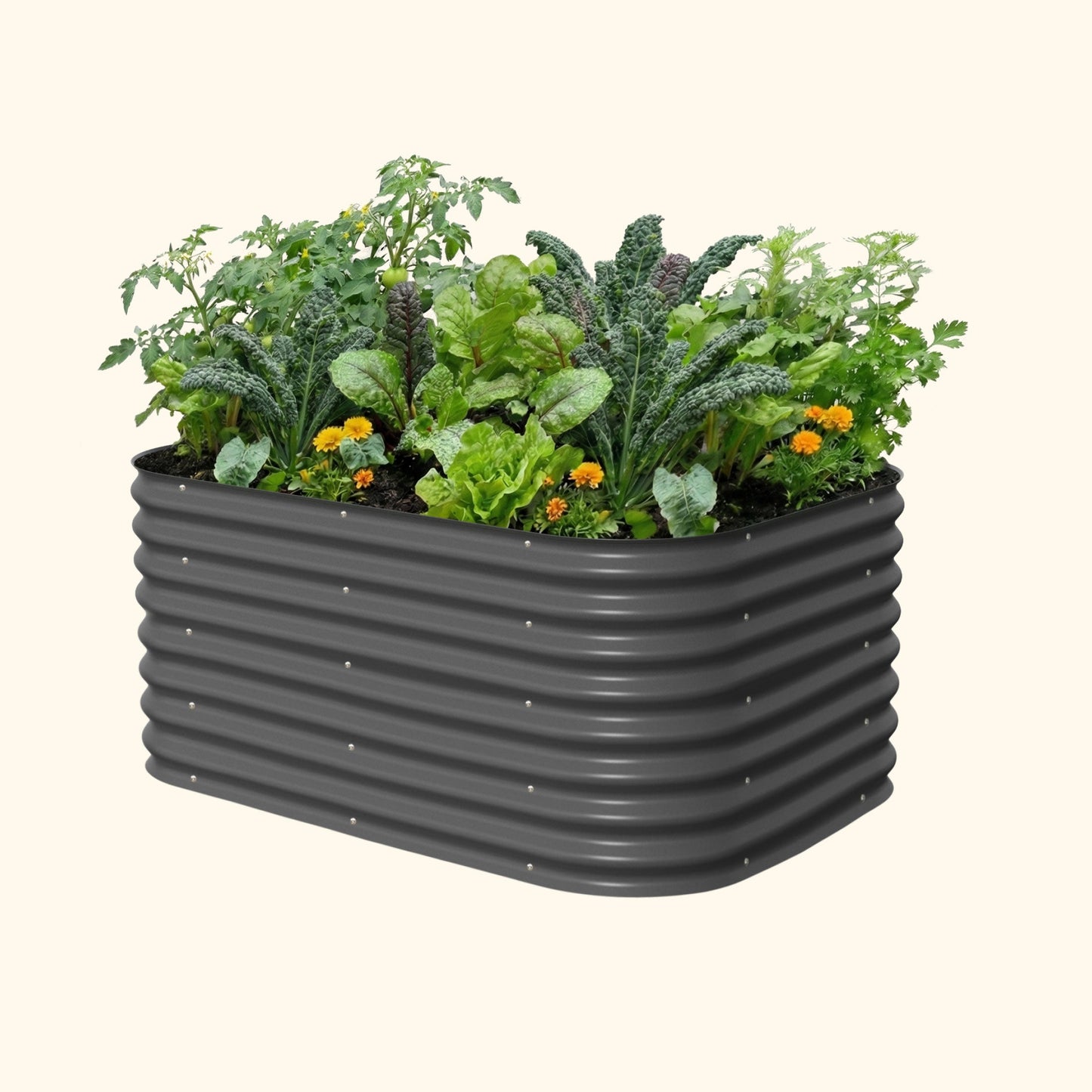 26" Tall 6 In 1 Medium Modular Metal Raised Garden Bed Kit - Tampa Home & Garden Store
