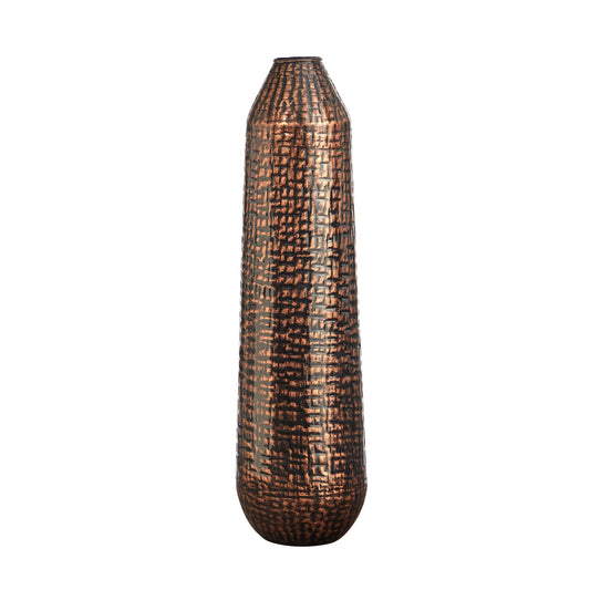 26” Tall Embossed Metal Tower Vase - Tampa Home & Garden Store