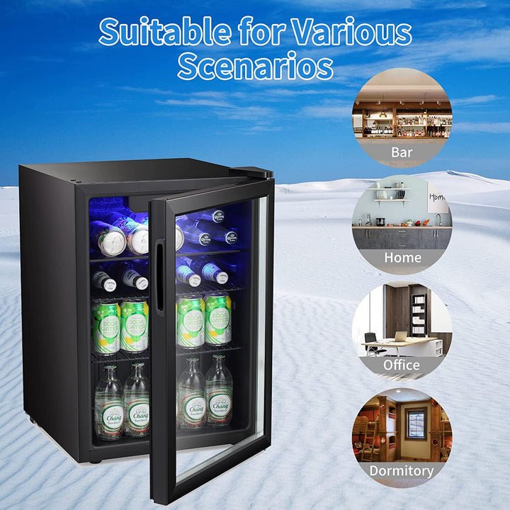 Wine cooler by Kismile, 2.6 cu ft, black finish with glass door on Tampa Home & Garden Store
