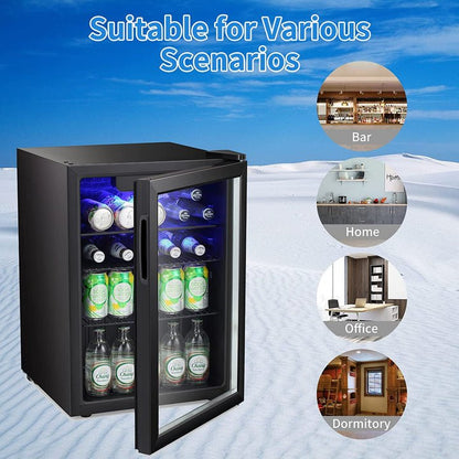 Wine cooler by Kismile, 2.6 cu ft, black finish with glass door on Tampa Home & Garden Store